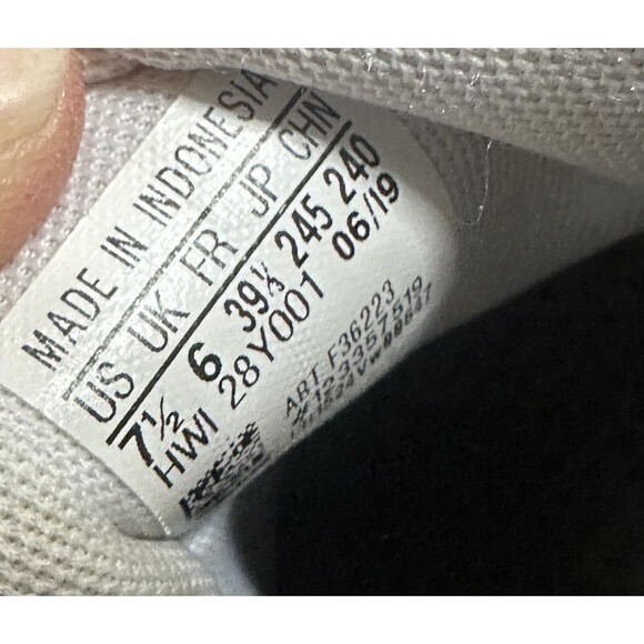 Adidas Advantage Women's Tennis Shoe Size 7.5 White/Gold - Picture 7 of 7